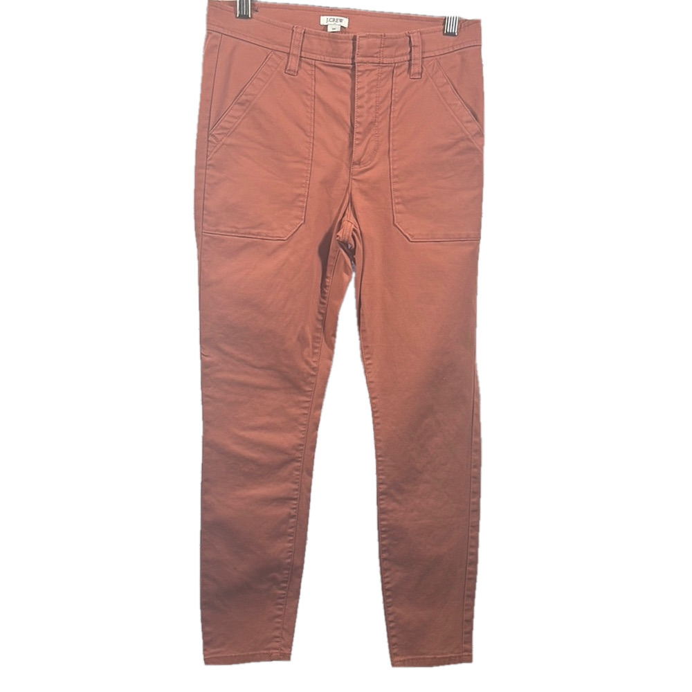 J. Crew Salmon Color Chinos Cotton Blend Straight Leg